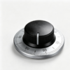 Blank keycaps for mechanical keyboards in grey, white and black with tapered walls and rounded top edges