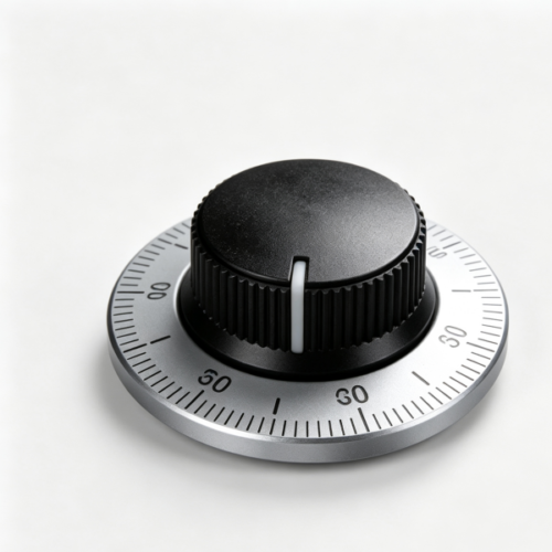 Blank keycaps for mechanical keyboards in grey, white and black with tapered walls and rounded top edges