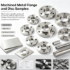 Metal flanges and discs fitted to a valve body, a pump, an instrument housing and an equipment interface