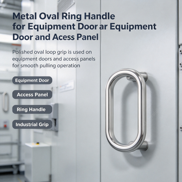 262 (3) Metal oval ring handle fitted on an equipment door and access panel for pulling operation